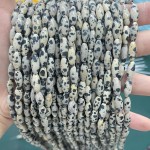 No_488_Natural Dalmation Jasper Rice Beads_5*12mm_(Sold Per Strand)
