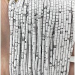 No_520_Natural White Turquoise Small Cylinders_2*2mm_(Sold Per Strand)