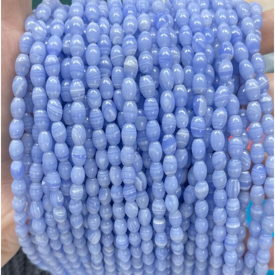 No_594_Synthetic Purple Agate Beads_4*6mm_(Sold Per Strand)