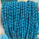 No_598_Enhanced Dark Blue Sesame Jasper Beads_4*6mm_(Sold Per Strand)