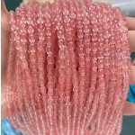 No_603_Synthetic Watermelon Red Crystal Seed Beads_4*6mm_(Sold Per Strand)