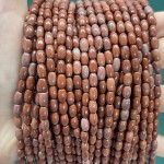 No_619_Natural Rhodonite Oval Beads_4*6mm_(Sold Per Strand)