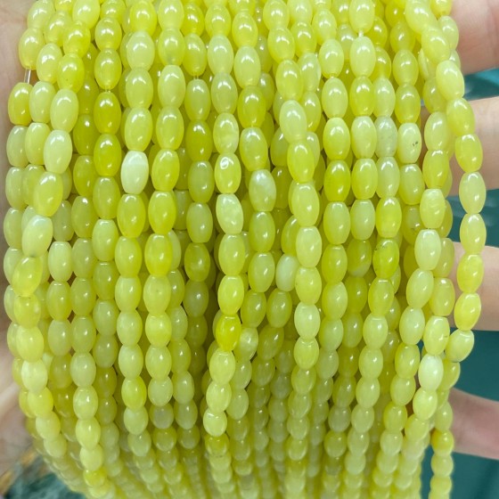 No_626_Natural Lemon Corn Beads_4*6mm_(Sold Per Strand)