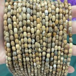 No_631_Natural Picture Jasper Rice Beads_4*6mm_(Sold Per Strand)
