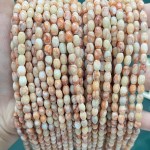 No_640_Natural Red Network Jasper Rice Beads_4*6mm_(Sold Per Strand)
