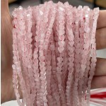 No_645_Natural Rose Quartz Flat Heart_4mm_(Sold Per Strand)
