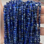 No_646_Enhanced Lapis Lazuli Flat Heart_4mm_(Sold Per Strand)