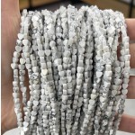 No_660_Natural White Turquoise Flat Heart_4mm_(Sold Per Strand)