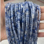 No_664_Natural Blue Aventurine Flat Heart_4mm_(Sold Per Strand)