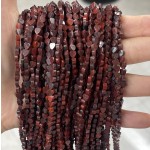 No_672_Natural Red Poppy Jasper Flat Heart_4mm_(Sold Per Strand)