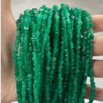 No_674_Enhanced Dry Green Chalcedony Flat Heart_4mm_(Sold Per Strand)