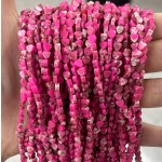 No_687_Synthetic Rose Red Imperial Jasper Flat Heart_4mm_(Sold Per Strand)