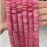 No_694_Enhanced Pink Chalcedony Spacer_4*12mm_(Sold Per Strand)