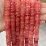 No_706_Synthetic Watermelon Red Crystal Spacer_4*12mm_(Sold Per Strand)