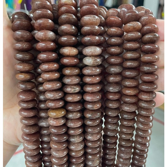 No_717_Natural Purple Aventurine Flying Saucer Bead_5*12mm_(Sold Per Strand)