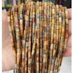 No_728_Natural Crazy Lace Agate Round Tube_6*3mm_(Sold Per Strand)