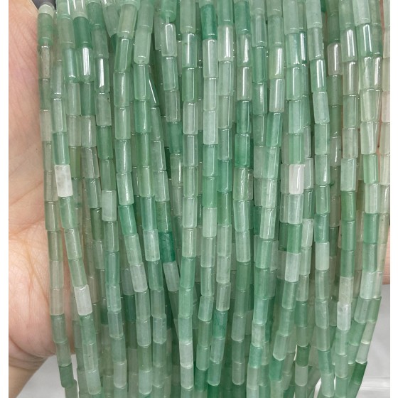 No_732_Natural Green Aventurine Round Tube_6*3mm_(Sold Per Strand)