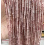 No_734_Natural Strawberry Quartz Round Tube_6*3mm_(Sold Per Strand)