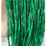 No_740_Enhanced Dry Green Green Jaderound Tube_6*3mm_(Sold Per Strand)