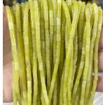 No_741_Natural Lemon Jade Round Tube_6*3mm_(Sold Per Strand)