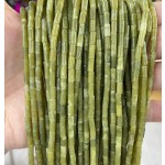 No_750_Natural Southern Jade Round Tube_6*3mm_(Sold Per Strand)