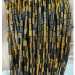 No_754_Natural Yellow Tiger Eye Stone Round Tube_6*3mm_(Sold Per Strand)