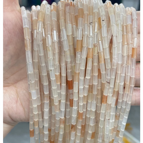 No_764_Natural Golden Thread Mi Jade Round Tube_6*3mm_(Sold Per Strand)