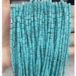 No_778_Synthetic Light Turquoise Round Tube_6*3mm_(Sold Per Strand)
