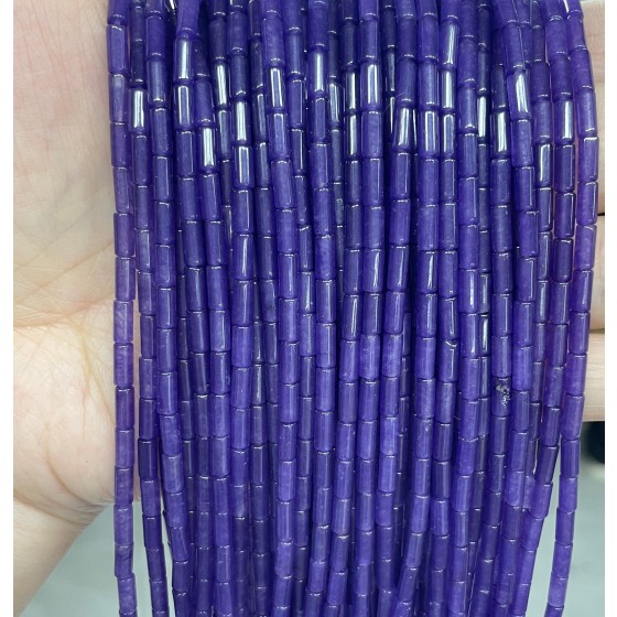 No_783_Synthetic Watermelon Blue Crystal Round Tube_6*3mm_(Sold Per Strand)