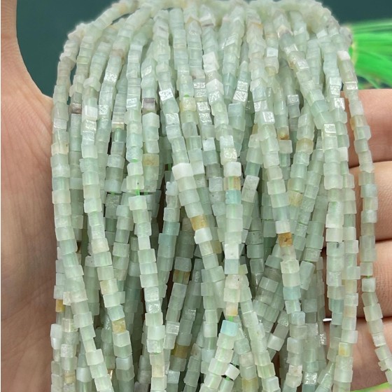 No_812_Natural Amazonite Small Prismatic Crystals_2mm_(Sold Per Strand)
