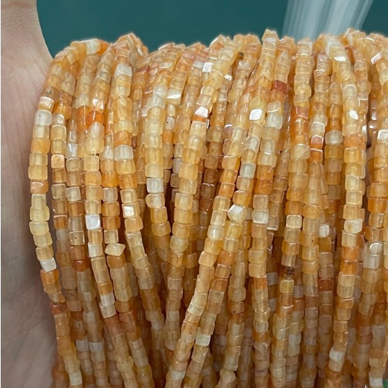 No_814_Natural Red Aventurine Small Granules_2mm_(Sold Per Strand)
