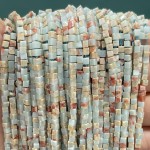 No_822_Synthetic Shoushan Stone Small Cubes_2mm_(Sold Per Strand)