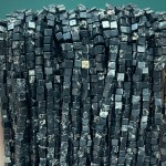 No_826_Synthetic Black Imperial Jasper Small Cubes_2mm_(Sold Per Strand)