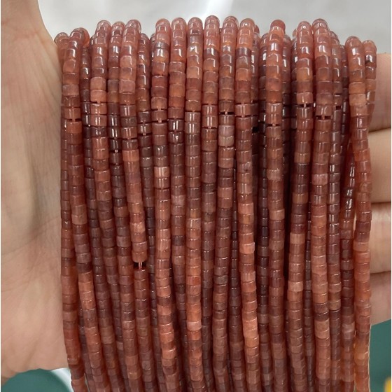 No_845_Natural Purple Aventurine Stone Disc (heishi) Spacer Beads_2*3mm_(Sold Per Strand)