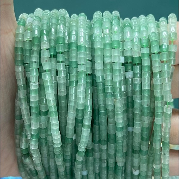 No_851_Natural Green Aventurine Stone Disc (heishi) Spacer Beads_2*3mm_(Sold Per Strand)