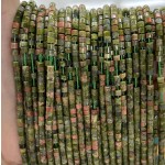 No_852_Natural Unakite Disc (heishi) Spacer Beads_2*3mm_(Sold Per Strand)