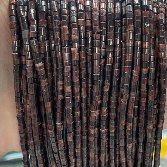 No_858_Natural Red Tiger Eye Stone Disc (heishi) Spacer Beads_2*3mm_(Sold Per Strand)