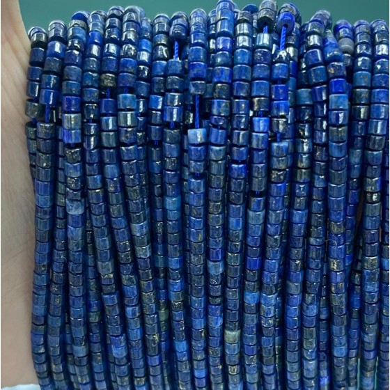 No_860_Enhanced Lapis Lazuli Disc (heishi) Spacer Beads_2*3mm_(Sold Per Strand)