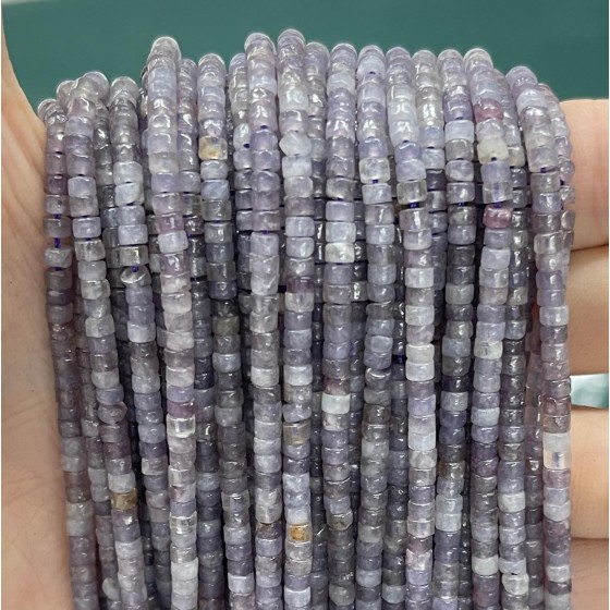 No_861_Natural  Purple Lepidolite Disc (heishi) Spacer Beads_2*3mm_(Sold Per Strand)