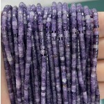 No_863_Natural Amethyst Disc (heishi) Spacer Beads_2*3mm_(Sold Per Strand)