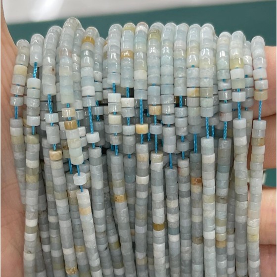 No_882_Natural Amazonite Disc (heishi) Spacer Beads_2*3mm_(Sold Per Strand)
