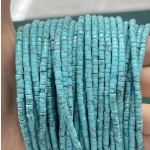 No_883_Synthetic Light Turquoise Disc (heishi) Spacer Beads_2*3mm_(Sold Per Strand)