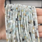 No_900_Natural Light Amazonite Small Rectangle_2*4mm_(Sold Per Strand)