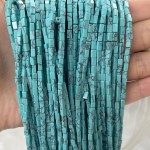 No_916_Synthetic Light Green Turquoise Small Rectangle_2*4mm_(Sold Per Strand)