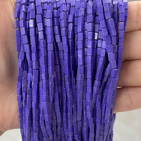No_934_Synthetic Lapis Lazuli Stone Small Rectangle Beads_2*4mm_(Sold Per Strand)