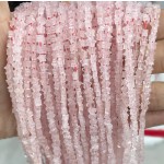 No_948_Natural Rose Quartzflat Five Pointed Star_4mm_(Sold Per Strand)