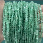 No_959_Natural Green Aventurine Flat Five Pointed Star_4mm_(Sold Per Strand)