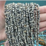 No_973_Natural Dalmation Jasper Flat Five Pointed Star_4mm_(Sold Per Strand)