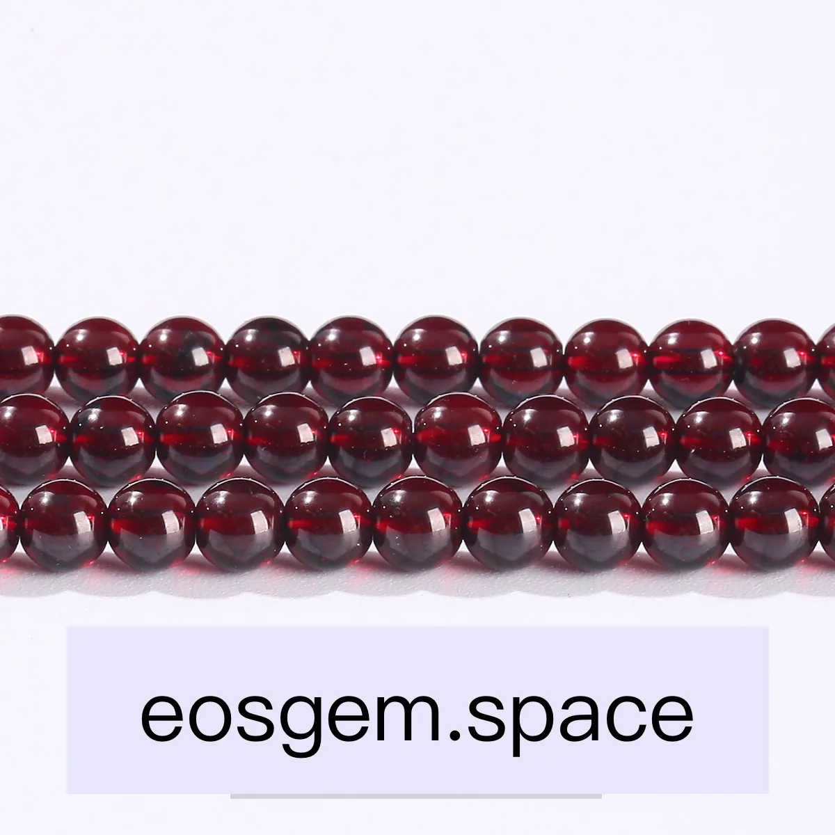 No_4023_7A Natural Garnet Beads_8mm_(Sold Per Strand)