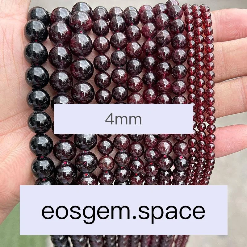 No_4029_3A Natural Garnet Beads_4mm_(Sold Per Strand)
